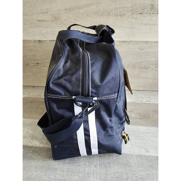 Vtg EASTSPORT Duffle Bag Navy Blue Medium Gym TRAVEL Weekender Duffle 1990s - Picture 7 of 12